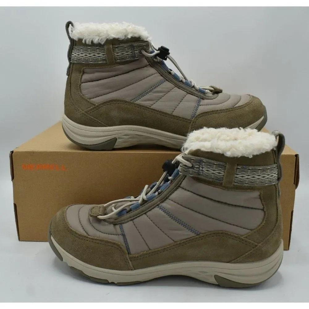Merrell‎ Womens 7 Approach Sport Mid Polar Waterproof Snow Boots Shoes